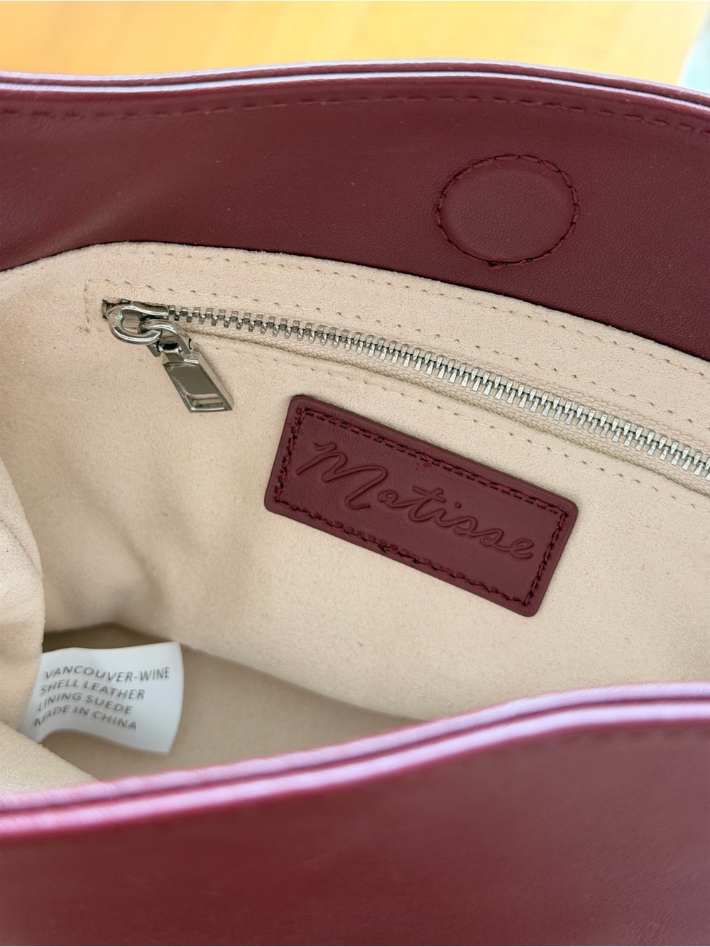 Matisse Vancouver Bucket Bag in Wine - Picture 8 of 11